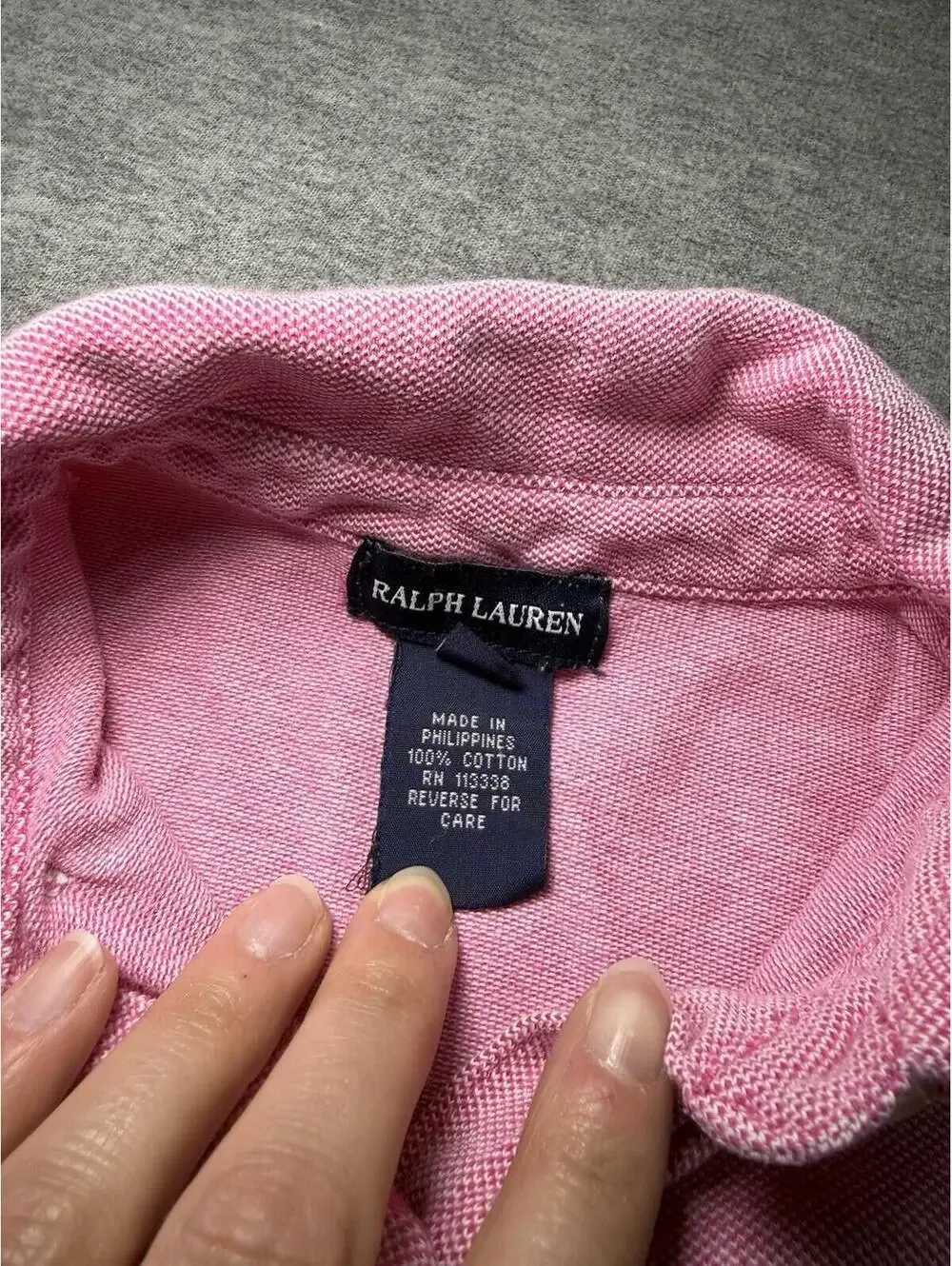 Ralph Lauren Toddler Girls Knit Dress-Pink/Long sleeve/4T/Preppy/Button Down